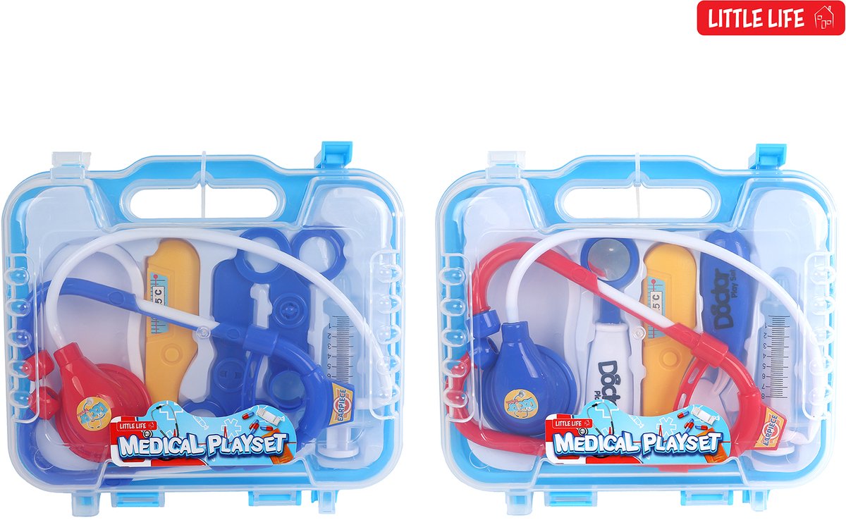 Van manen dokterskoffer speelgoed little life met accessoires 19x17,5cm.