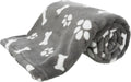 Trixie - hondendeken kenny fleece bot / pootjes grijs