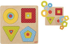 Goki - houten lagenpuzzel geometrische vormen 16 stuks