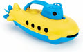 Green toys onderzeeer geel met blauw handvat -