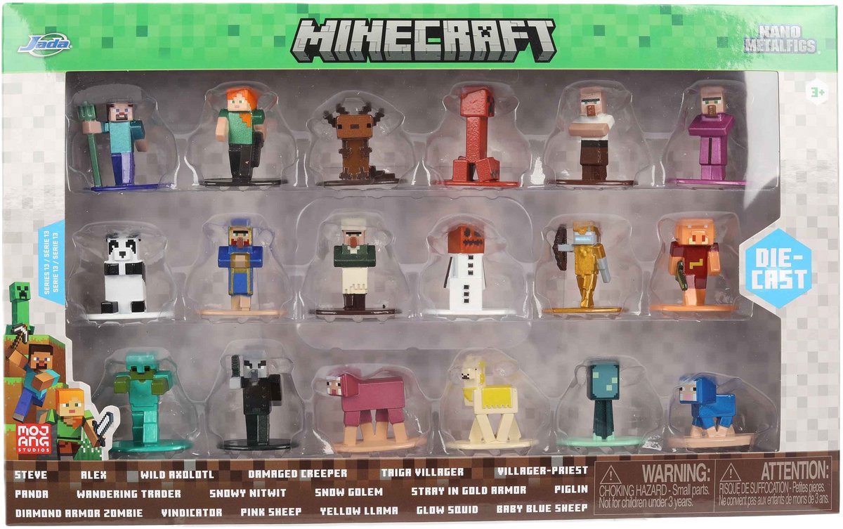 Jada toys minecraft multi-pack nanofiguren wave 13 - 18dlg.