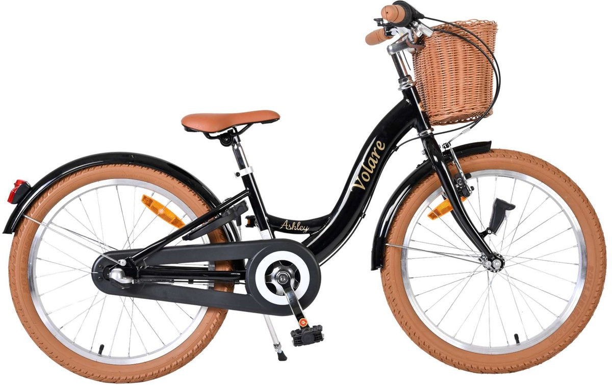 Volare - ashley kinderfiets - meisjes - 20 inch - zwart - nexus 3