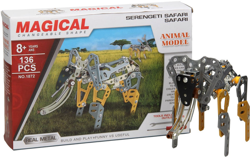 Albatros hengelsport constructieset metaal olifant, 136dlg.