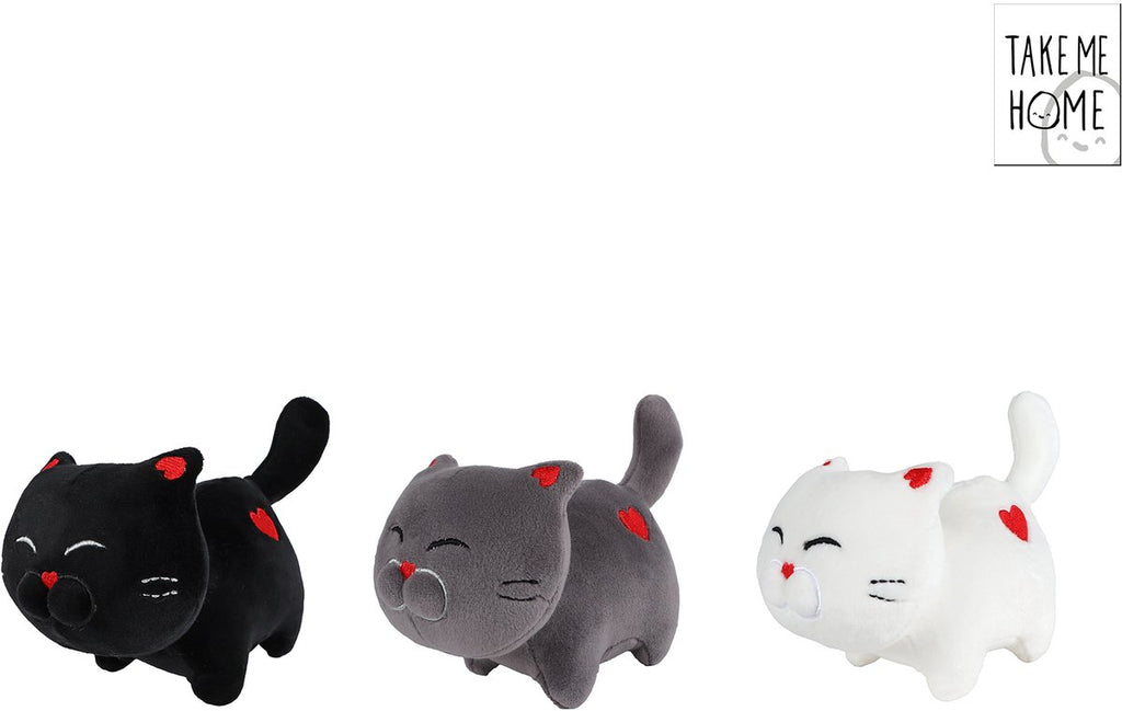 Take Me Home - Take Me Home knuffel kat pluche 16cm meerkleurig speelgoed.