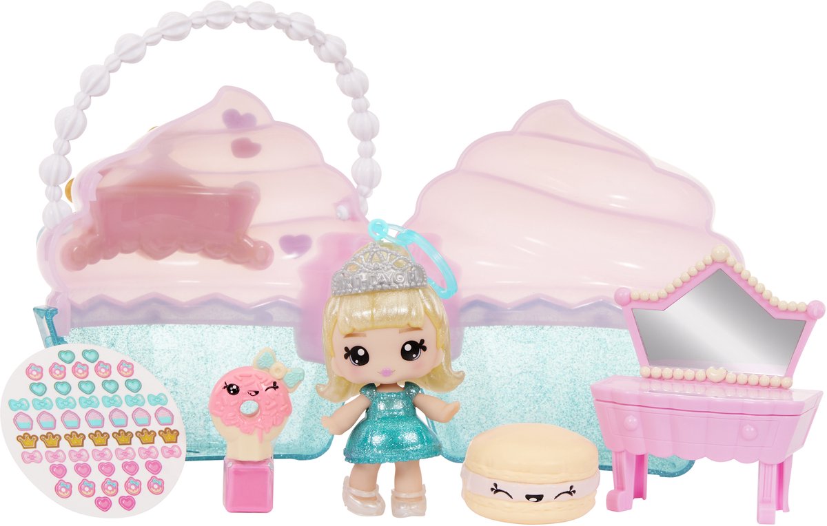 Mga entertainment beauty bag speelset en lipgloss pop - cupcake