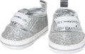 Heless poppensneakers glitter zilver, 30-34 cm
