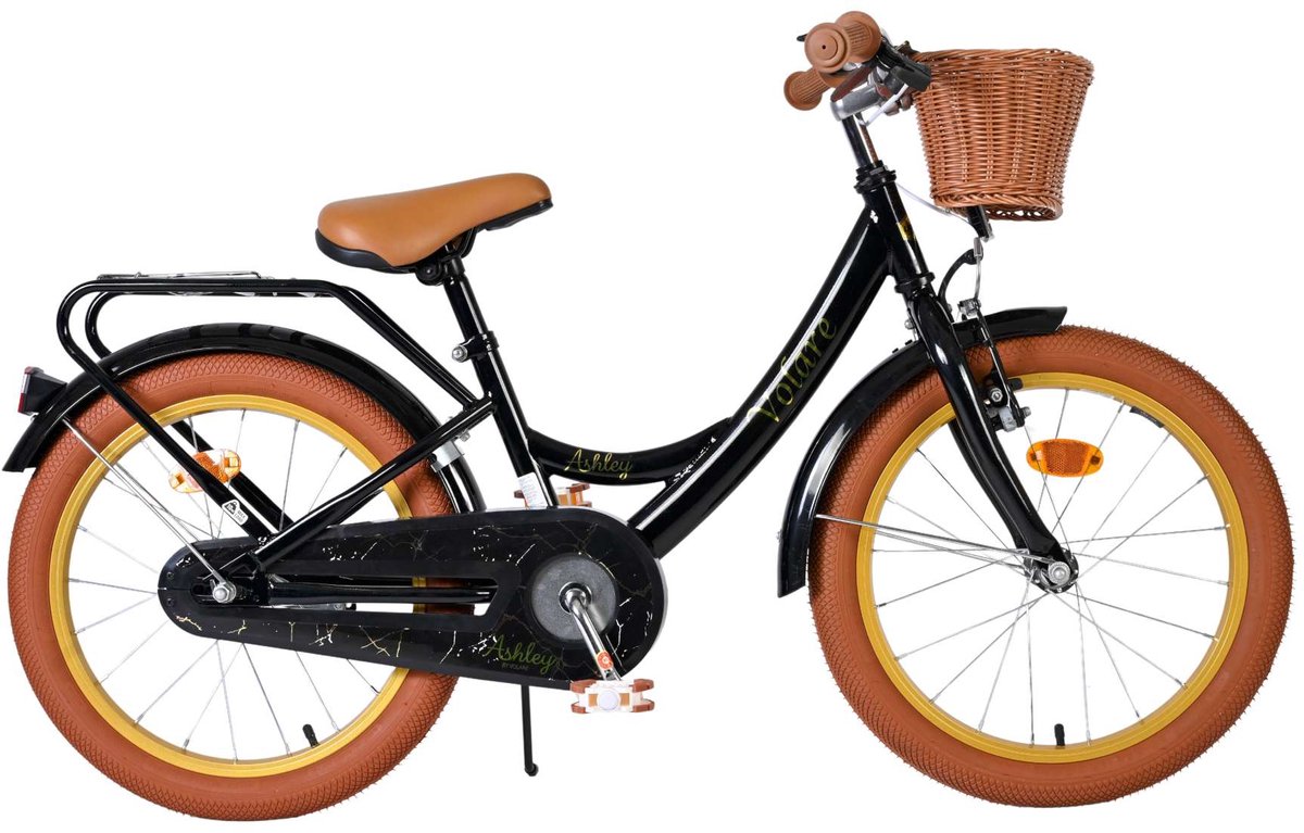 Volare - ashley kinderfiets - meisjes - 18 inch - zwart