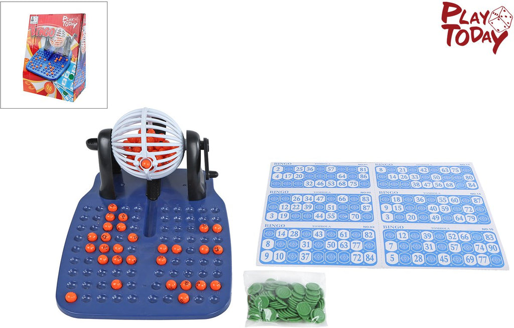 Play today van manen bingomolen speelgoed 90 nummers en speelkaarten.