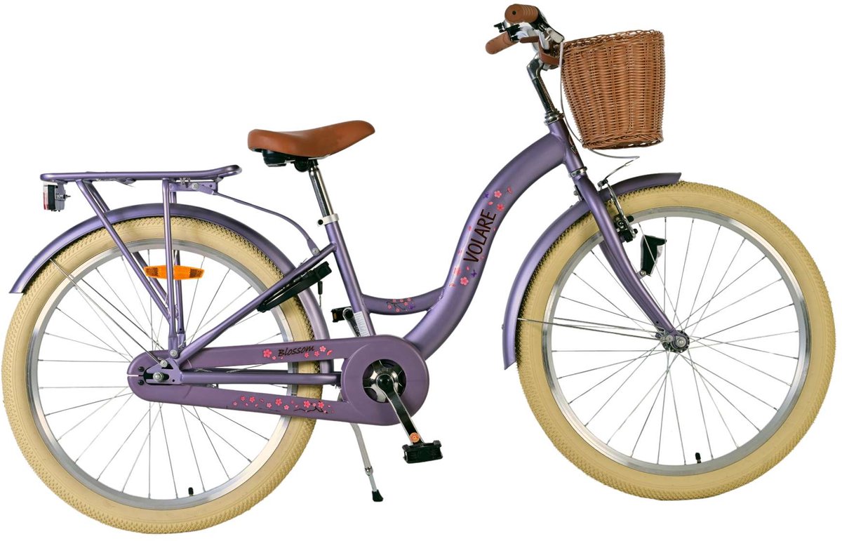 Ngk blossom kinderfiets - meisjes - 24 inch - paars