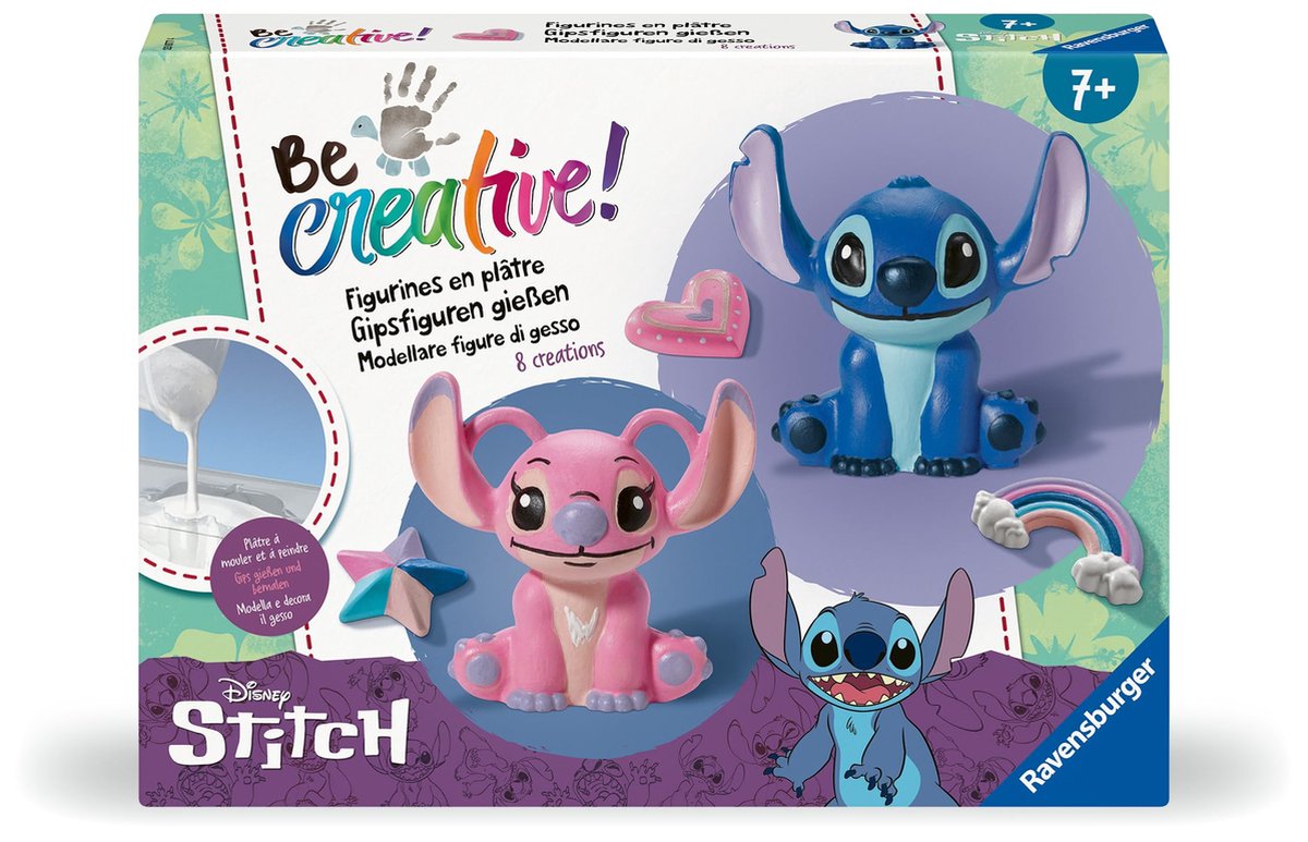 Ericson becreative bastelset gipsgießen stitch, diy für kinder ab 7 jahren