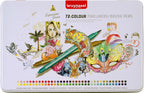 Bruynzeel - creatives fineliner brushpen set 72 kleuren