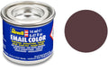 Revell - hobbyverf enamel verf - #84 leather brown - matt - ral8027 - enamel - verf potje - 14 ml