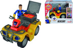Simba - Simba brandweerman sam speelgoed quad met figuur - actievoertuig.
