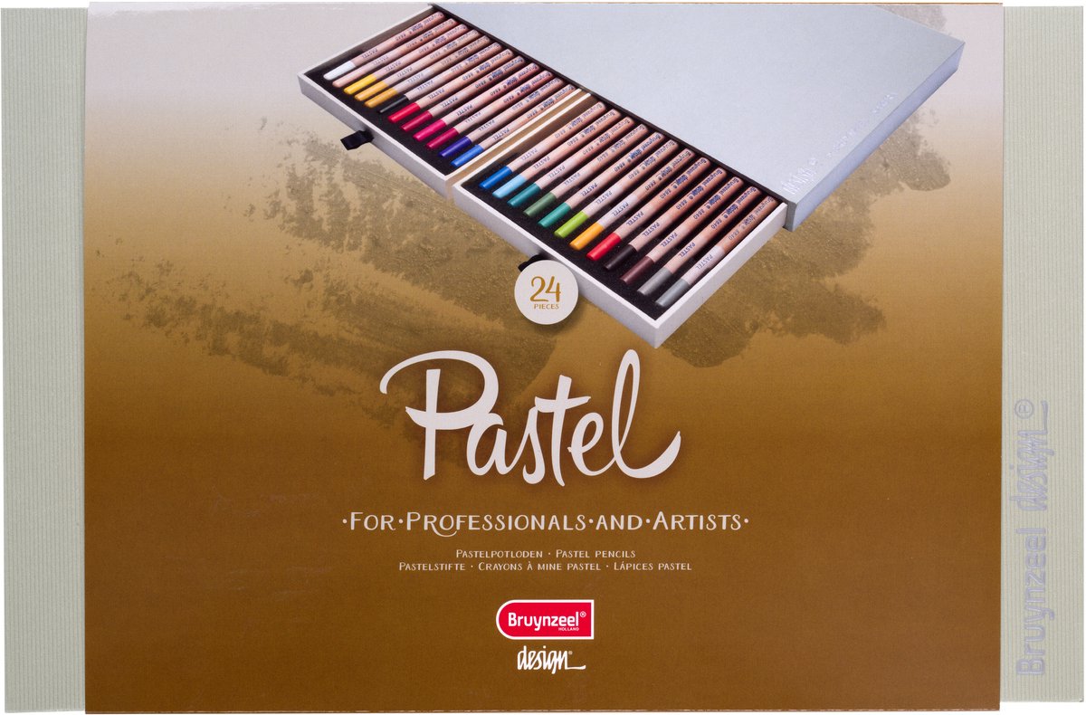 BRUYNZEEL - BRUYNZEEL design pastelpotlood box | 24 kleuren