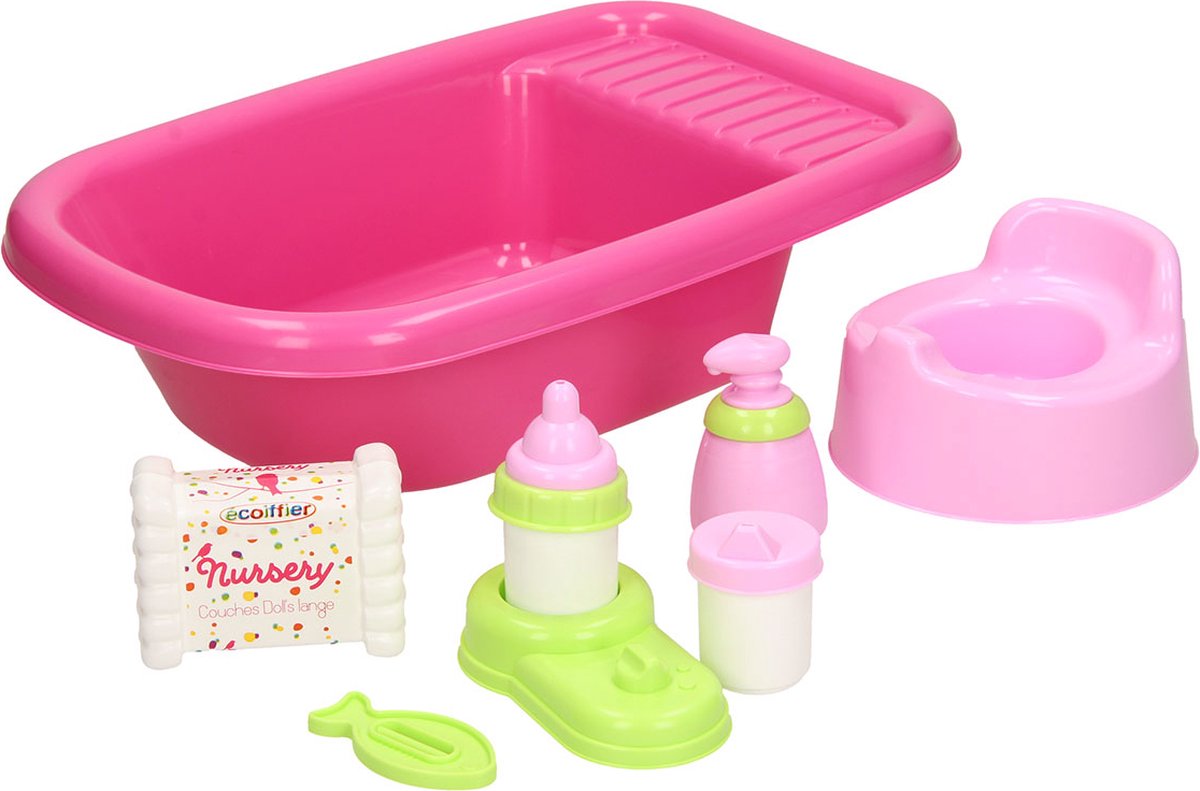 Ecoffier - Ecoffier poppenbad met accessoires