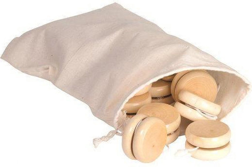 Goki - Houten jojo's in katoenen tasje 24 stuks