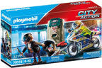 Playmobil city action politiemotor achtervolging van de geldrover - 70572