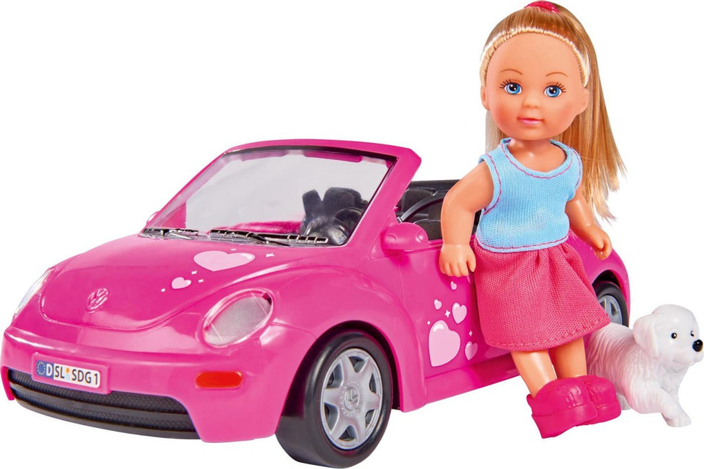 Simba - Simba - evi love - evi met beetle wagen 23cm - minipop - vanaf 3 jaar