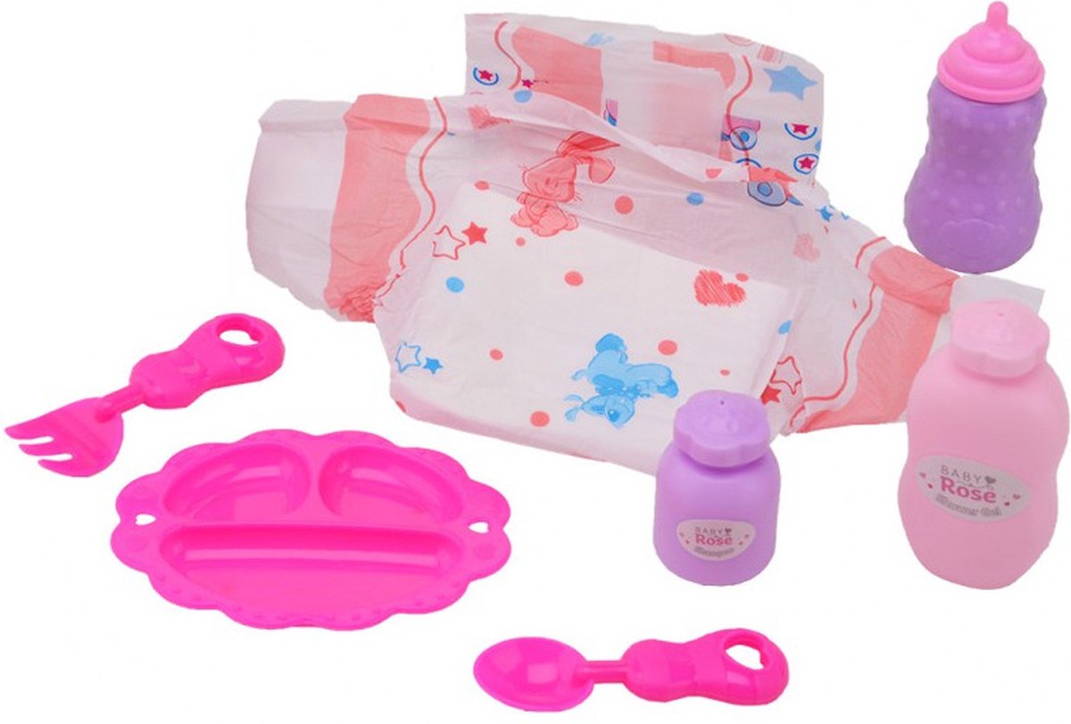 Baby rose john toy verzorgset in tasje