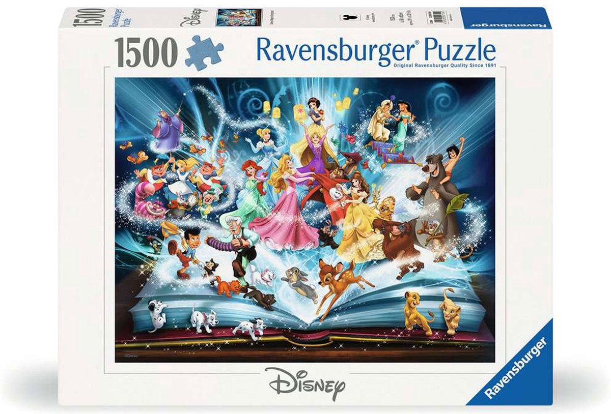 Ravensburger - : puzzel disney's magische sprookjesboek -1500 stukjes - legpuzzel