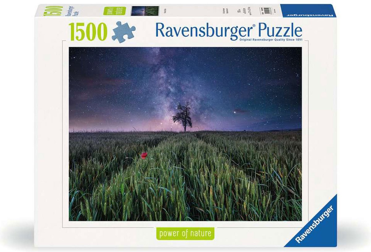 Ravensburger - legpuzzel nachthim.uber dem kornfeld 1500st.
