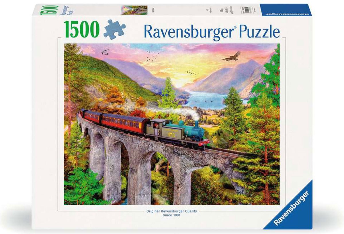 Ravensburger - puzzel trein in de herfst - legpuzzel - 1500 stukjes