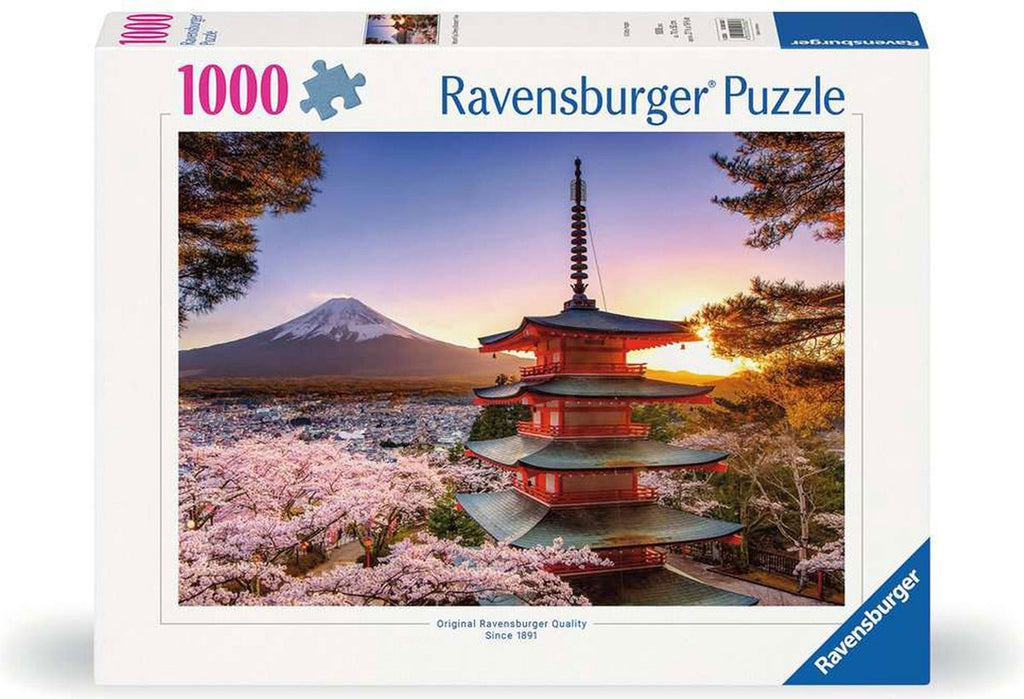 Ravensburger - legpuzzel kersenbloesem bij fuji berg 1000st.