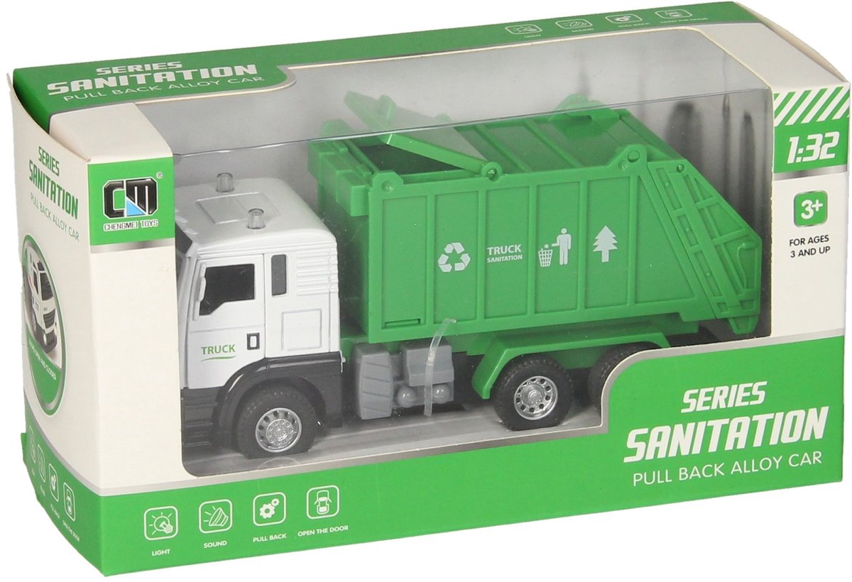 Vuilniswagen licht geluid