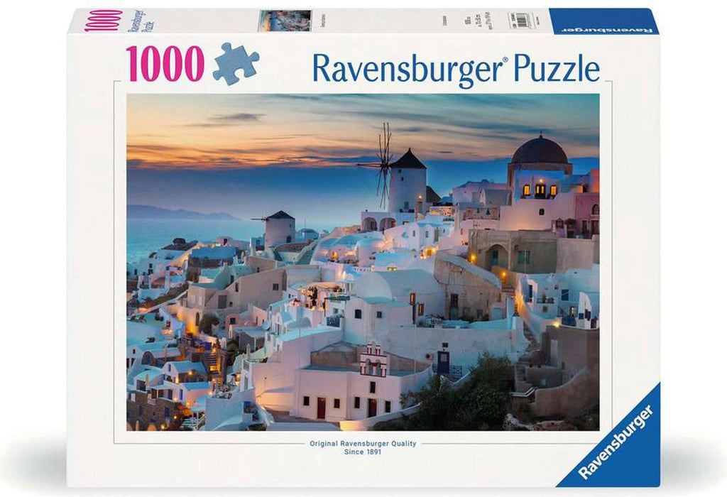 Ravensburger - puzzel legpuzzel santorini avond - 1000 stukjes landschap.