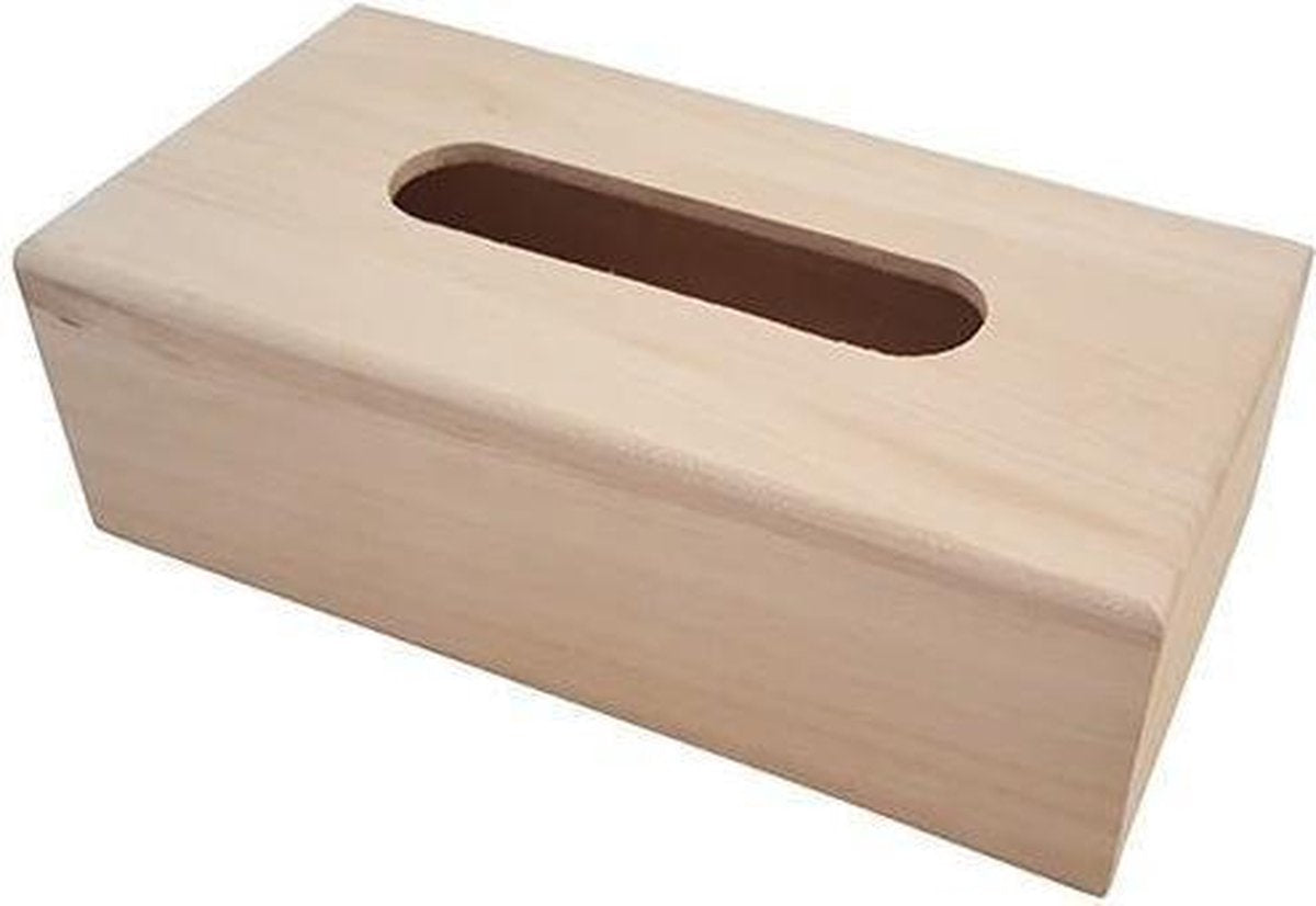 Playwood - wood Versier je eigen houten tissuebox