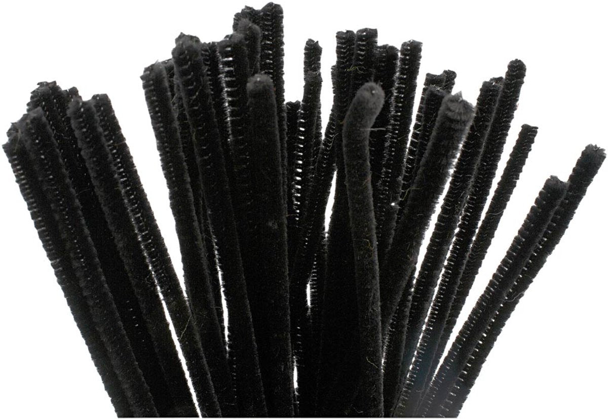 Creativ Company - Creativ Company Chenille zwart 30cm 50 stuks