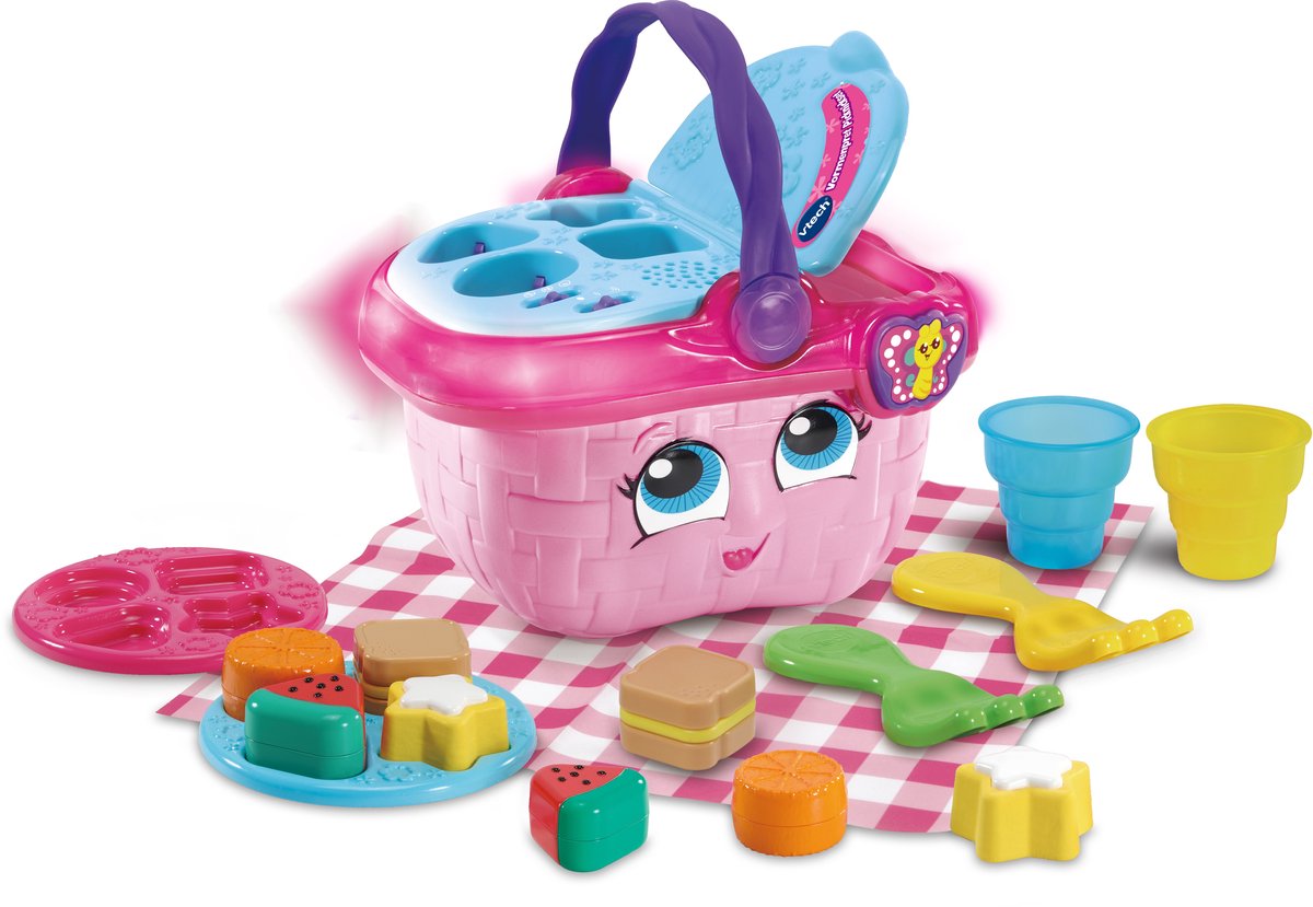 VTech - vormenpret picknickset - cadeau kinderen - educatief baby speelgoed - vormen kleuren etenswaren & reacties - cadeau - 1 tot 4 jaar