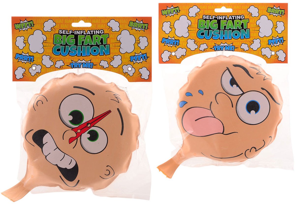 Johntoy - Johntoy Jolly jokes scheetkussen groot 2 - per stuk