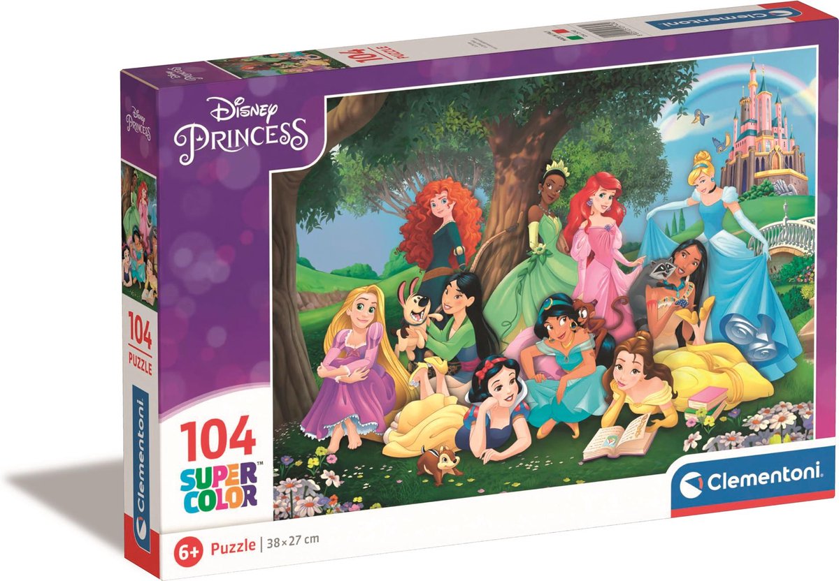 Clementoni - legpuzzel - disney princess 104 stuks