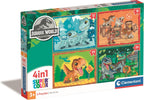 Clementoni legpuzzel 4in1 jurassic world