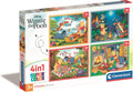 Clementoni - puzzel - 4 puzzels in 1 doos - winnie the pooh - puzzel voor kinderen - vanaf 3 jaar
