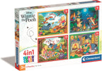 Clementoni legpuzzel color disney winnie de poeh, 4in1