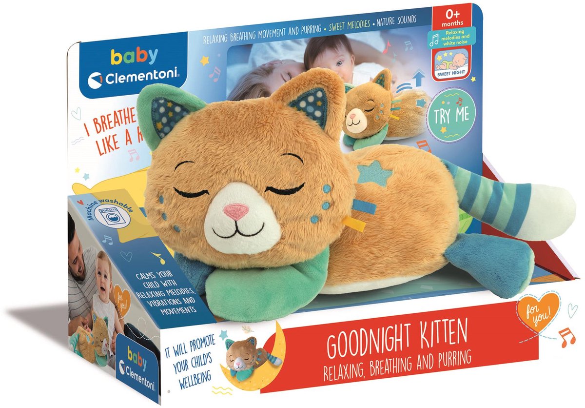 Clementoni - baby spinnende knuffelkat