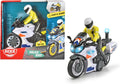Dickie toys politie motor - belgische versie - 17 cm - licht geluid - speelgoedvoertuig