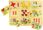 Bigjigs Toys - Bigjigs Toys Bigjigs houten leerpuzzel getallen 18dlg.