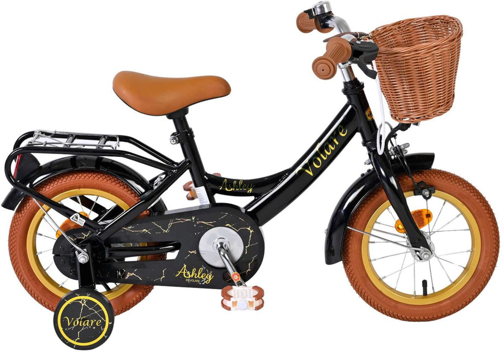 Volare ashley kinderfiets - meisjes - 12 inch - zwart