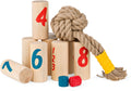 BS Toys - – knapsack werpspel – behendigheidsspel voor buiten – vanaf 8 jaar - buitenspeelgoed - familiespel - houten speelgoed - buitenspel