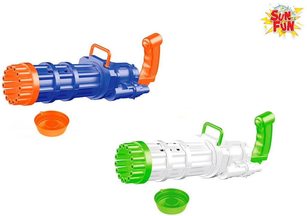 VAN MANEN - VAN MANEN Bellenblaaspistool speelgoed sun fun 19cm met bellenblaas - kleurrijk plezier.