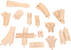 BIGJIGS - BIGJIGS houten rails uitbreidingsset 25dlg.