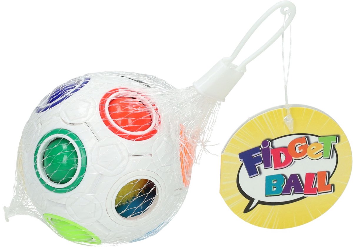Koopman fidget puzzelbal kleurrijk speelgoed voor kinderen en volwassenen.