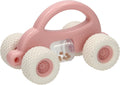 Cavallino - Cavallino Peuter speelgoedauto met rammelaar - pastel roze