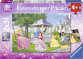 Ravensburger - puzzel disney princess betoverende prinsessen - 2x24 stukjes - kinderpuzzel