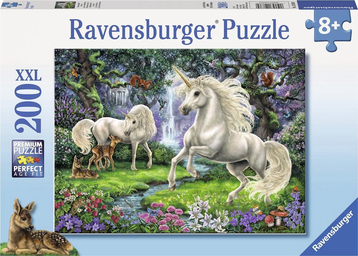 Ravensburger puzzel mystieke eenhoorns - legpuzzel - 200 stukjes