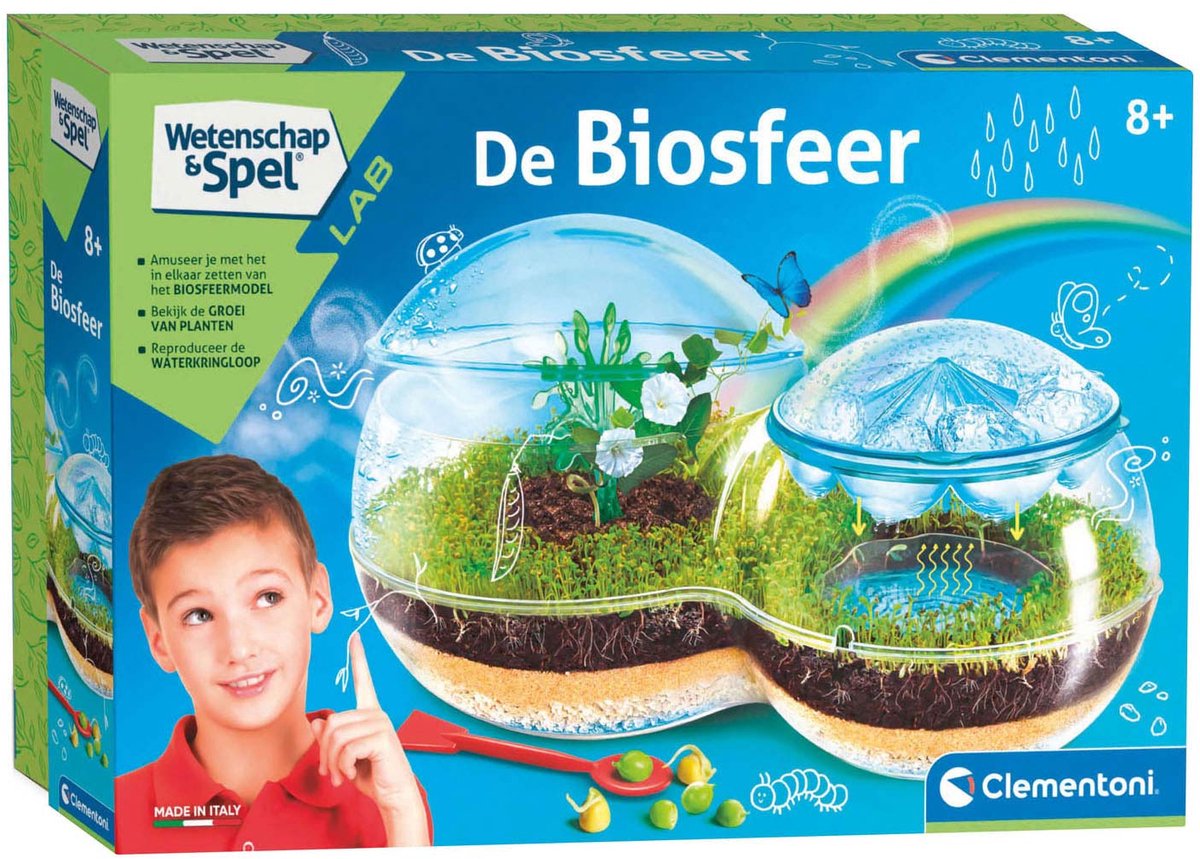 Clementoni - wetenschap & spel - de biosfeer - experimenteerdoos - wetenschapslab - vanaf 8 jaar