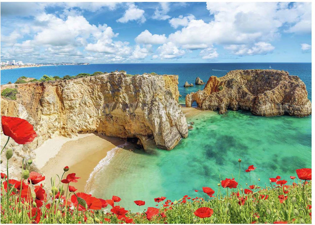 Ravensburger - puzzel klaprozen in de algarve portugal - legpuzzel - 1000 stukjes